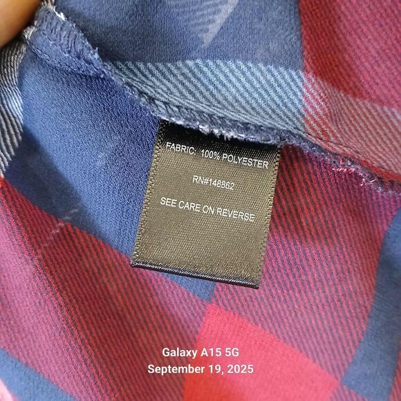 Torrid Kimono Duster Chiffon Maxi High Low Plus Size 5/6 Plaid Sheer Red - Picture 10 of 10